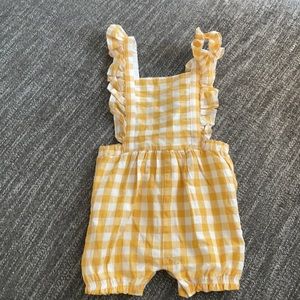 Gingham overalls